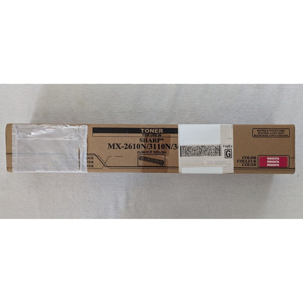 New SHARP TONER MX-36NTMA MX36NTMA MAGENTA MX-2610N MX-2615N MX-2640N MX-3110N